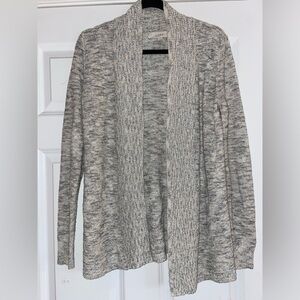 LOFT Women's XS Gray Open Front Sweater Cardigan